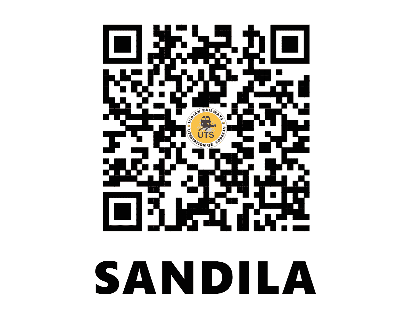 UTS QR Code for SANDILA - SAN - NR (UTTAR PRADESH)